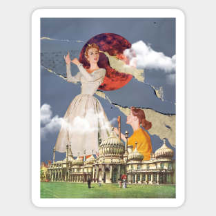 Dress Maker - Surreal/Collage Art Magnet